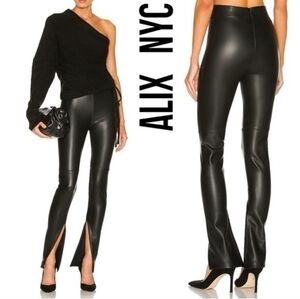 ALIX NYC Carlisle Vegan Black Trousers Size S